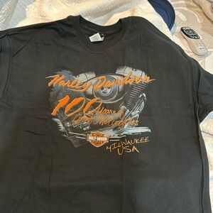 Harley Davidson black short sleeved tee